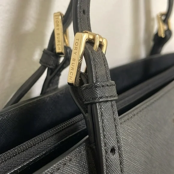 Tory Burch Black York Saffiano Leather Purse - Picture 3 of 6